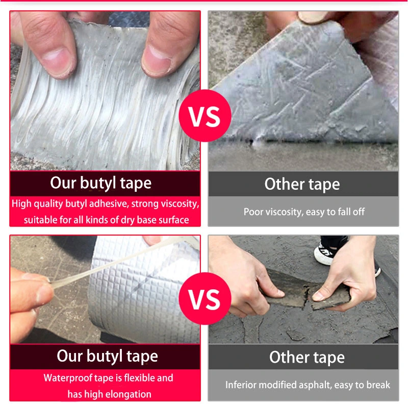 Strong Waterproof Pipe Leakage Waterproofing Repair Construction Strong Double Sided Butyl Tape